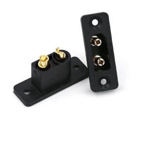 Amass XT90E-M Gold Plated Black Battery Plug Male